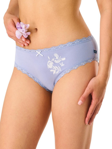 Damen-Slip midi LPC 576 B26 Key – Viskose mit Spitzenband, 2er-Pack Key