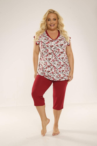 489/491 Mia Women's Plus Size Pyjamas Forex - rot
