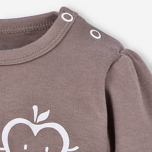 ABN-5296/CZE Happy Apples Bio-Baumwoll-Body Nini braun