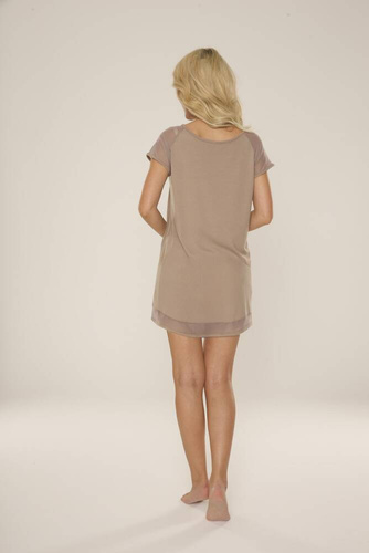 767 Carmel De Lafense Nachthemd - hell mokka