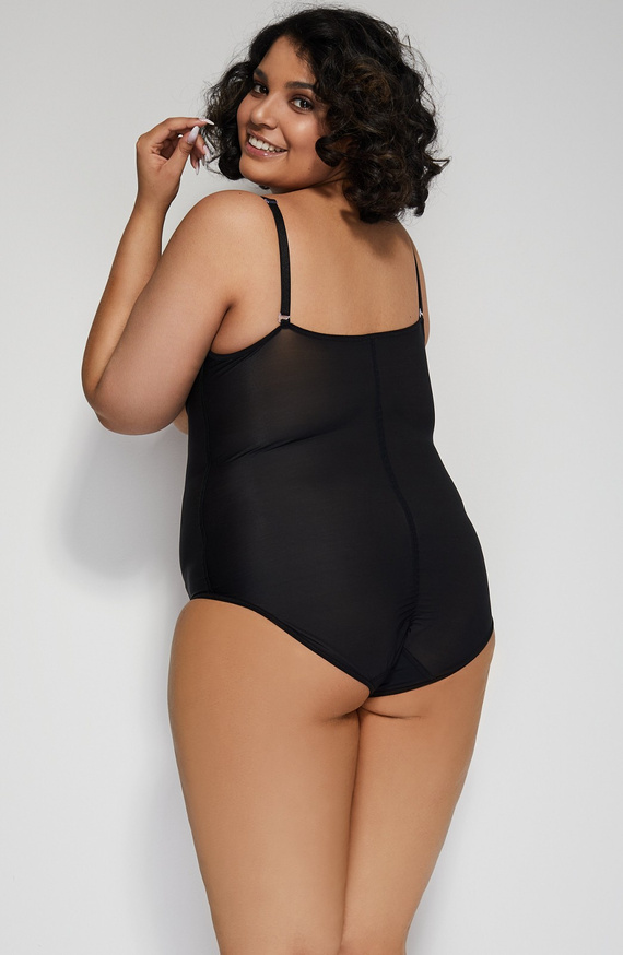 Softly Mitex formender Body – korrigierend, mit Trägern, schwarz