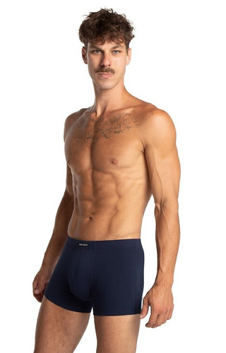 M-1070 Lama Herren-Boxershorts – Baumwolle, 3-teilig, Marineblau/Blau/Graphit
