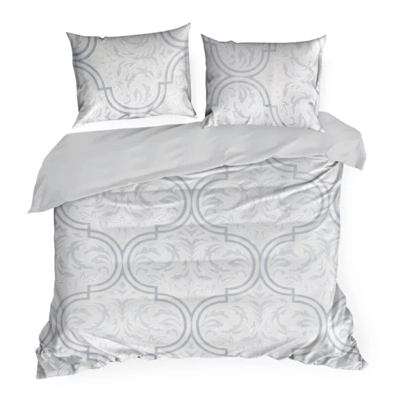 Flano 5 Velours-Bettwäsche, Euro-Vorhang-Ornamente, grau