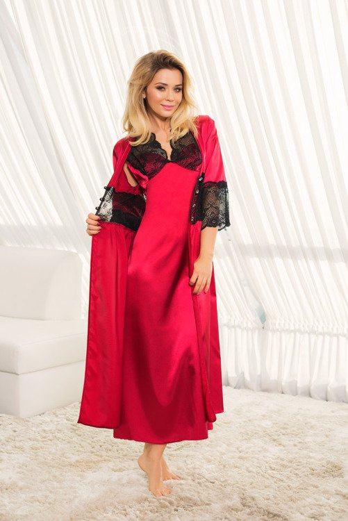 Mactan Halka Satin-Unterhemd für Frauen Kalimo - kastanienbraun