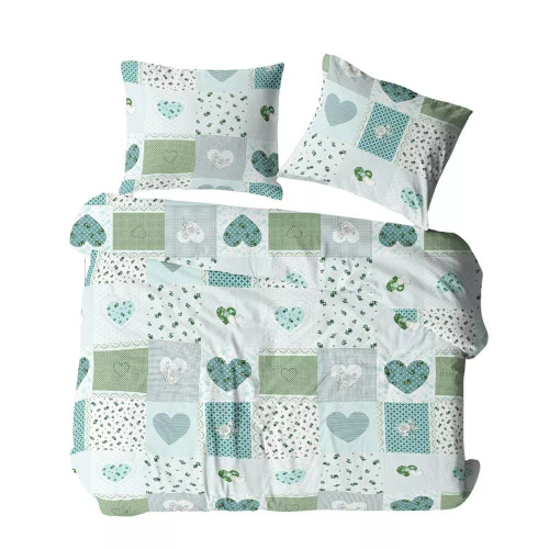 1111N Bielawa KARO Rindeneinstreu türkis | 100 % Baumwolle, Knöpfe, Gewicht 140 g/m²