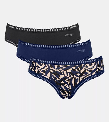 GO Crush C3P Hipster Damen Sloggi 3er-Pack – M008 Marineblau