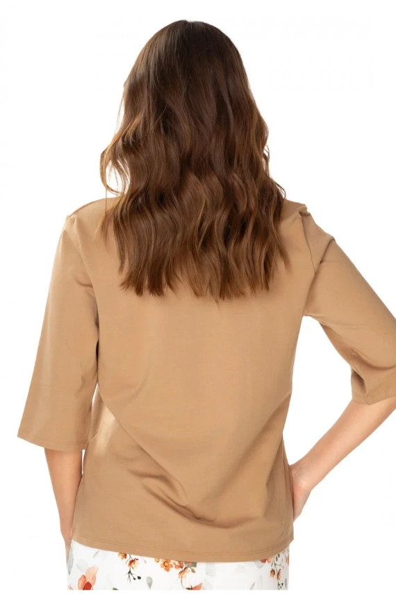 86666 Marcella Pyjama-Bluse Möwenbeige