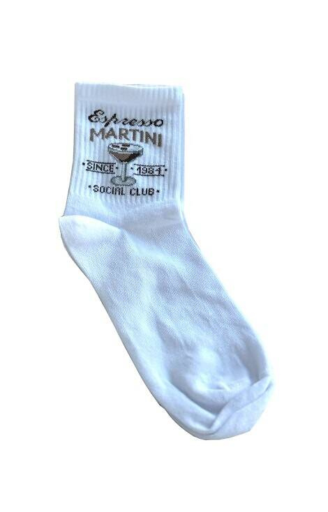 0200-156 Espresso Martini Milena Damensocken – weiß