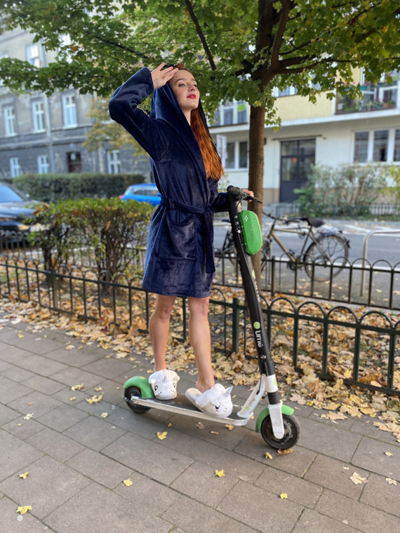 626 Abigail Damen Kurzer Morgenmantel Forex - navy blau