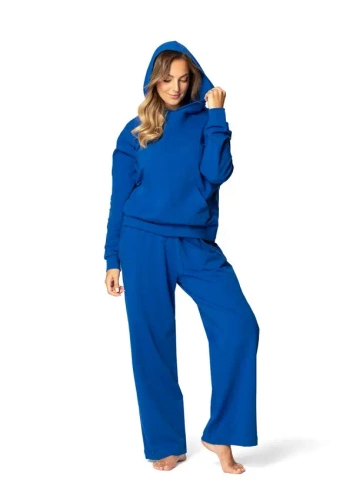 DK-K-B8 Dkaren Damen-Trainingsanzug-Set – blau