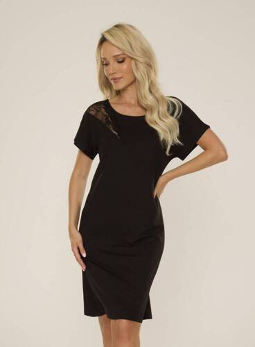 737 Velar Forex Nachthemd - schwarz