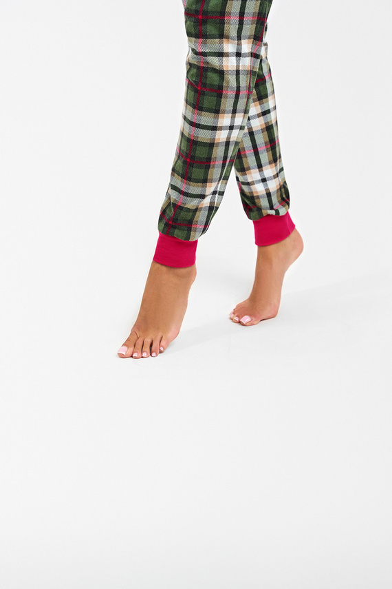 Zonda Damen Schlafanzug langarm und lange Hose Italian Fashion - amaranth/print