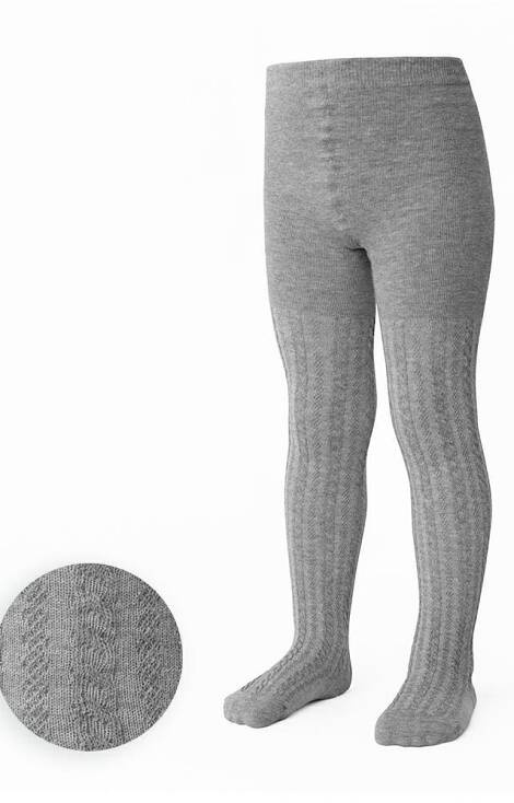 art.071 Braid Mädchenstrumpfhose Steven - grau