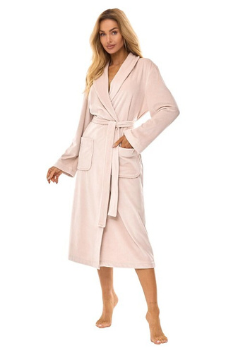 2510 Aura L&L langer Angora-Bademantel für Damen – weich, warm