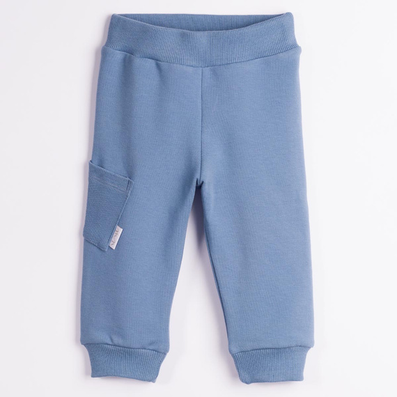 228276 Nicol FARMA Jungen Jogginghose blau mit Tasche aus Baumwolle