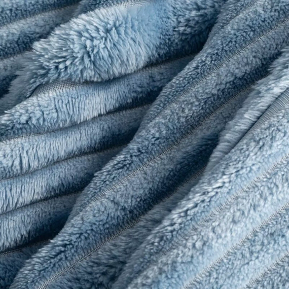 Kuscheldecke Nina 220x200 Flanell 3D weich Eurofirany 300 GSM blau