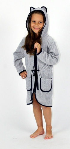 374 / 375 Desiree Kinderbademantel - grau