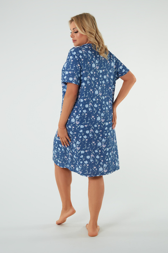 Agalia Nachthemd, kurze Ärmel Italienische Mode - Druck 