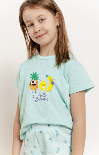 3384, 3385 Sweety Pyjama für Mädchen Taro – Türkis