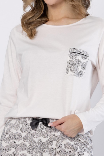 Baśka 1698 Leveza Pyjama, schwarz – klassisch, zweiteilig, bequem