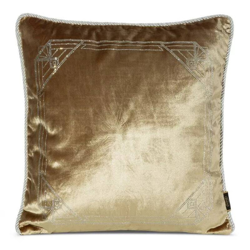 Royal 9 Velours-Kissenbezug mit Kristallen Eurofirany Honig