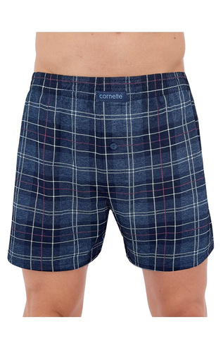 945/06 Cornette Herren-Boxershorts – 3er-Pack Baumwolle, Grau/Marineblau