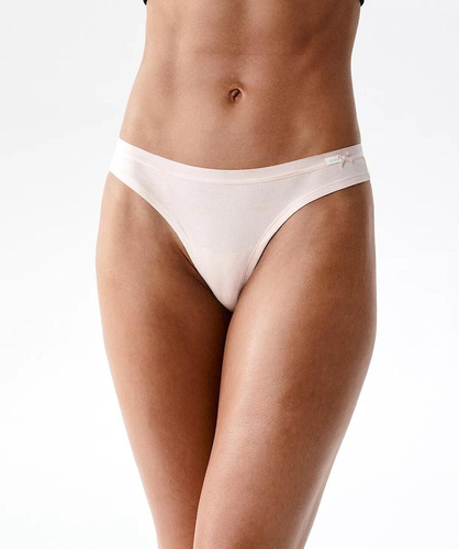 Damen String Atlantic 3CLP-017 Baumwolle 3er Set niedrige Taille bequem