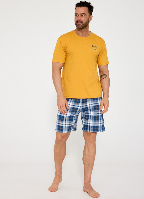 Herrenpyjama Cornette 326/213 Montana 2 100% Baumwolle Kurzarm