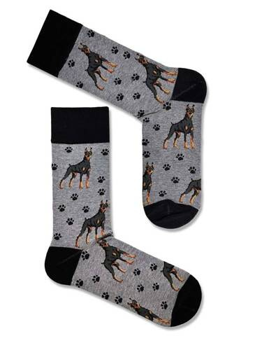 0125-104 Dobermann Herrensocken Milena – Melange