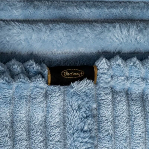 Kuscheldecke Nina 220x200 Flanell 3D weich Eurofirany 300 GSM blau