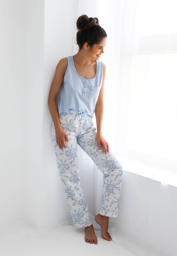 Arely Sensis Damen Schlafanzug - blau