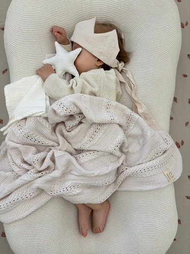 Dreamy Yosoy hellbeige Bambusdecke – weich, atmungsaktiv, sicher für das Kind