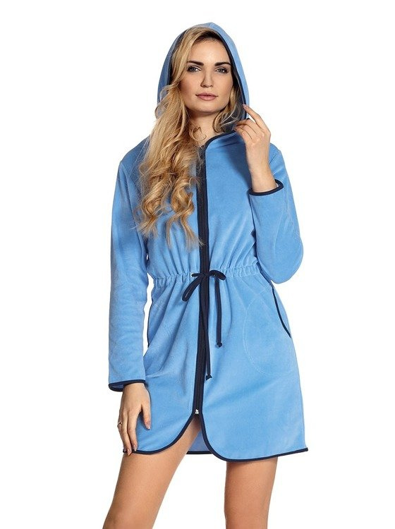 313 Desiree Damenbademantel De Lafense - hellblau