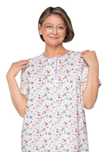 203 Bogna I Martel Nachthemd mit Reißverschluss -25 Lila