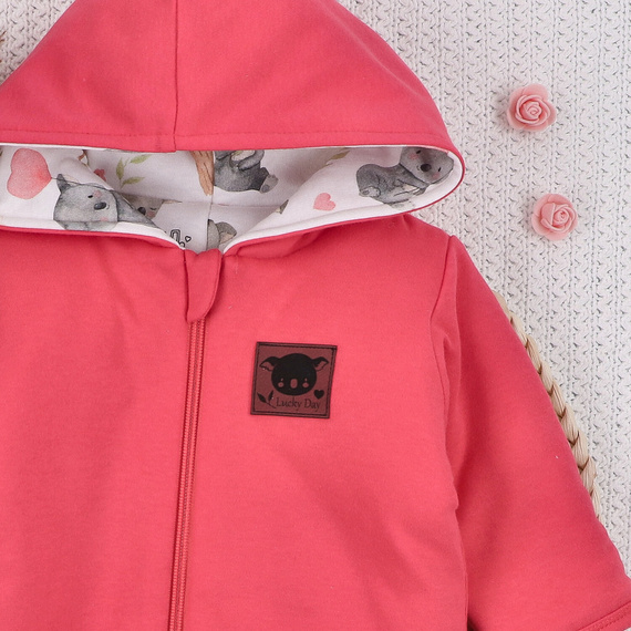 Gefütterter Baby-Overall Circus Nini – 100% Bio-Baumwolle