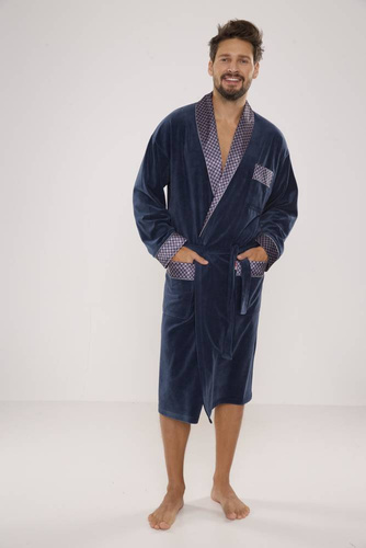 773 Bonjour forex Bademantel für Männer - Denim