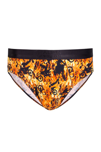 Caldo Herren-Slips Italian Fashion - Feuerdruck 