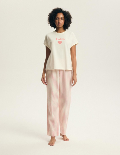 Damenpyjama Henderson Darlan 43707 – Baumwolle, lange Hose, Druck