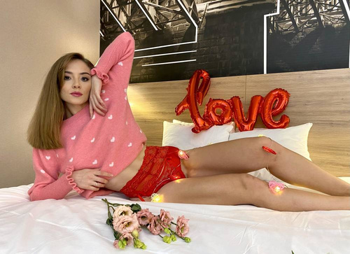 945 Babette Forex Strumpfgürtel - rot