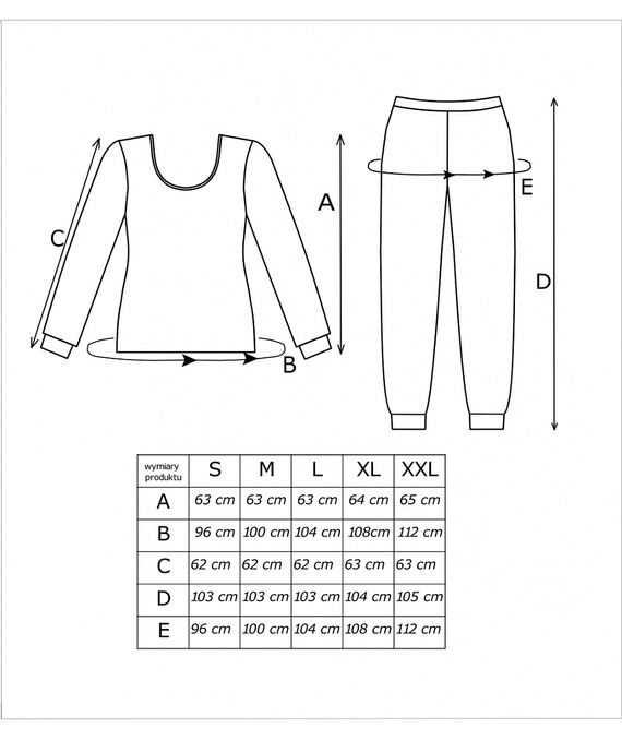 Donna Adore Long Ecru Damen-Baumwoll-Pyjama mit Herzen, langärmlig