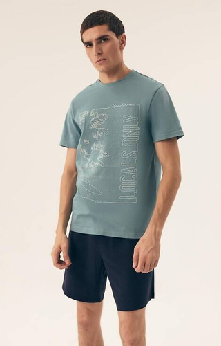 42598 Surf Herren-Pyjama Core Henderson - grün