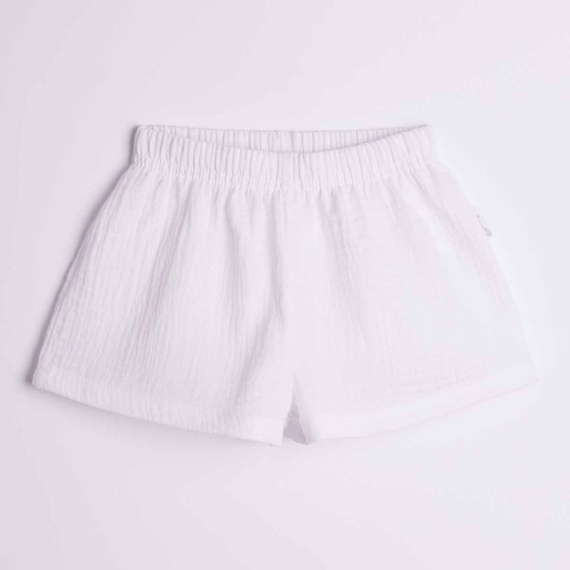 Mädchen Shorts Nicol 224315 Musselin 100% Baumwolle Sommer - Weiß