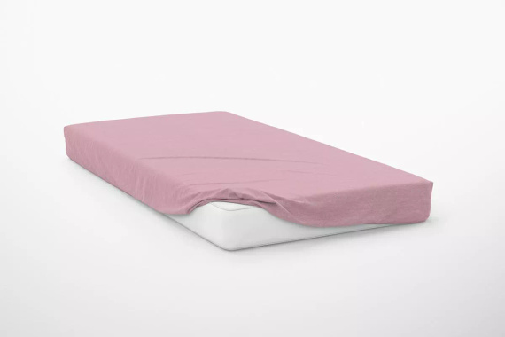 Mikrosatin Spannbettlaken Poly Detexpol glatt mit Gummizug pastel pink