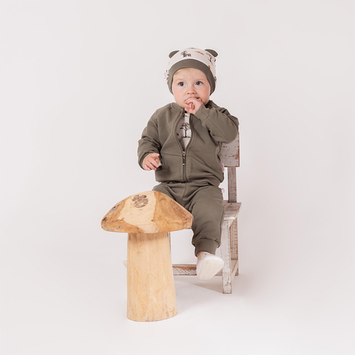 218272 Yogi Bear Nicol Sweatshirt – Reißverschluss, Baumwolle, Khaki