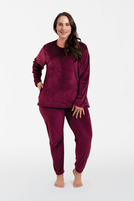 Akara Damenset Italienische Mode - burgunderrot