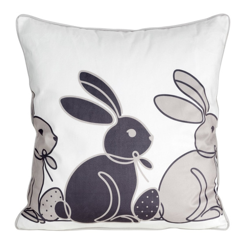 Frühling 4 Osterkissenbezug aus Samt mit Euro-Aufdruck, beige Vorhänge