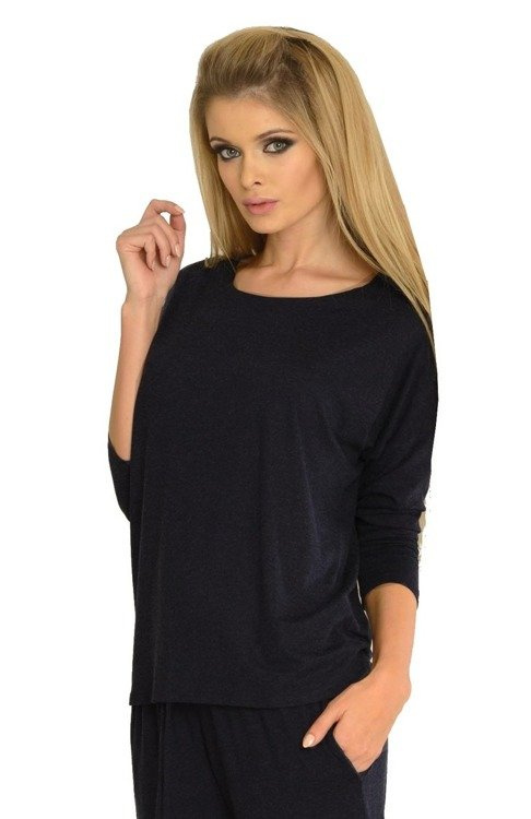 305 Paula Damen-Pyjama-Anzug - marineblau