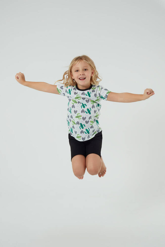 Picos Kinderschlafanzug Italian Fashion - Druck/Schwarz