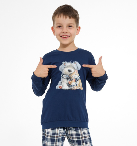 Jungen-Pyjama Cornette Home Friends 593/185, 966/185 – aus Baumwolle