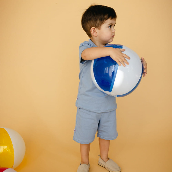 Elefanten-Eevi-Baumwollshorts – Blau